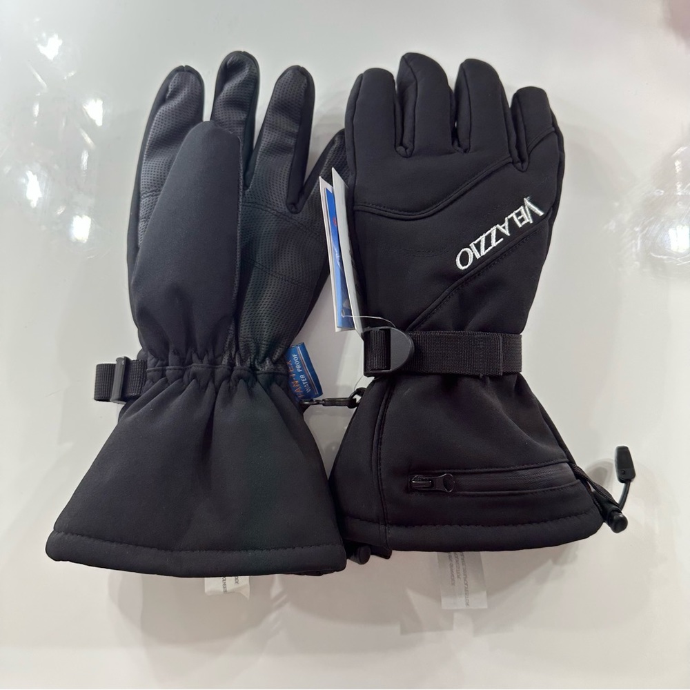 Black Ski winter snow gloves